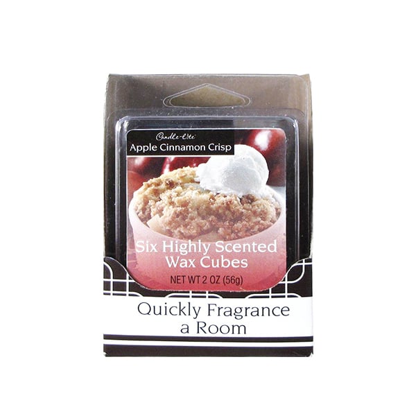 Candle-Lite Six Highly Scented Wax Cubes- Apple Cinnamon Crisp Image 1