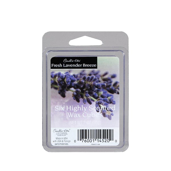 Candle-Lite Fresh Lavender Breeze Highly Scented Wax Cubes 6 Pack 2.5 oz Image 1