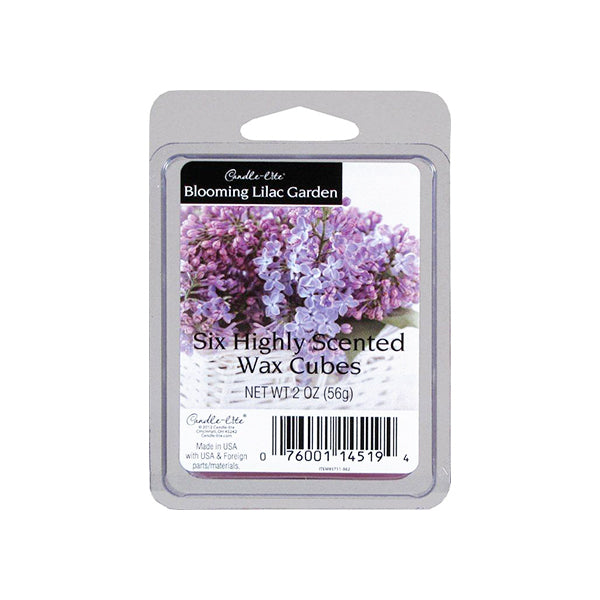 Candle-Lite Six Highly Scented Wax Cubes Blooming Lilac Garden Fragrance Image 1