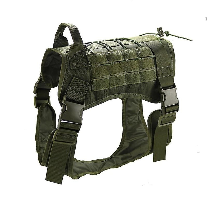 Tactical Dog Harness Nylon Handle Adjustable Training Harness Pet Working Vest Image 1