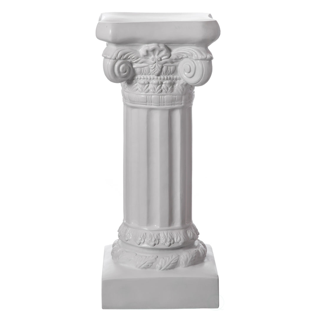 Roman Ionic Pedestal Stand White Fiberglass Column 27 32 41 49 Inch Decor Image 3