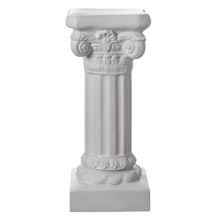 Fiberglass White Plinth Roman Style Column Ionic Piller Pedestal Vase Stand for Wedding or Party, Living Room, or Dining Image 3