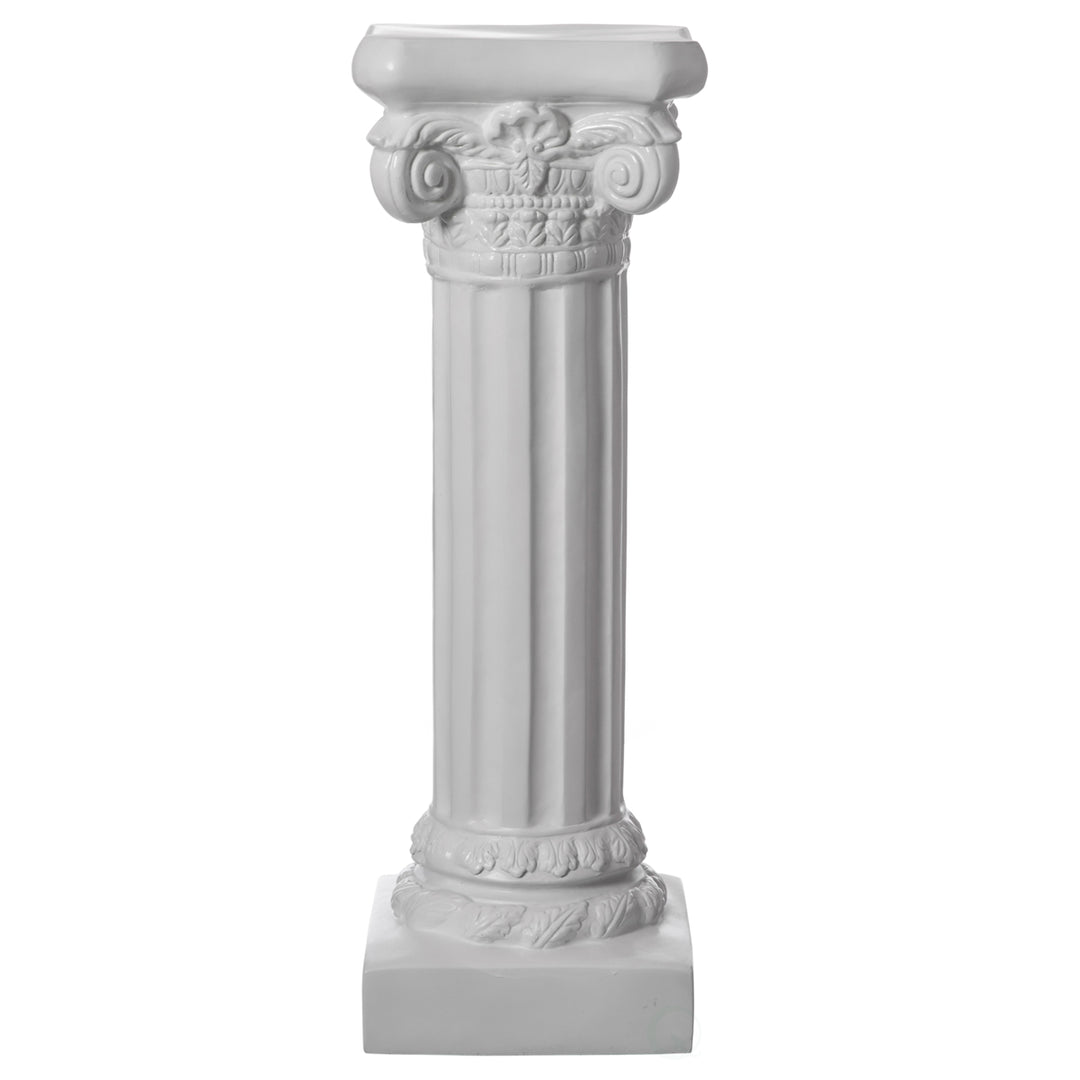Fiberglass White Plinth Roman Style Column Ionic Piller Pedestal Vase Stand for Wedding or Party, Living Room, or Dining Image 4