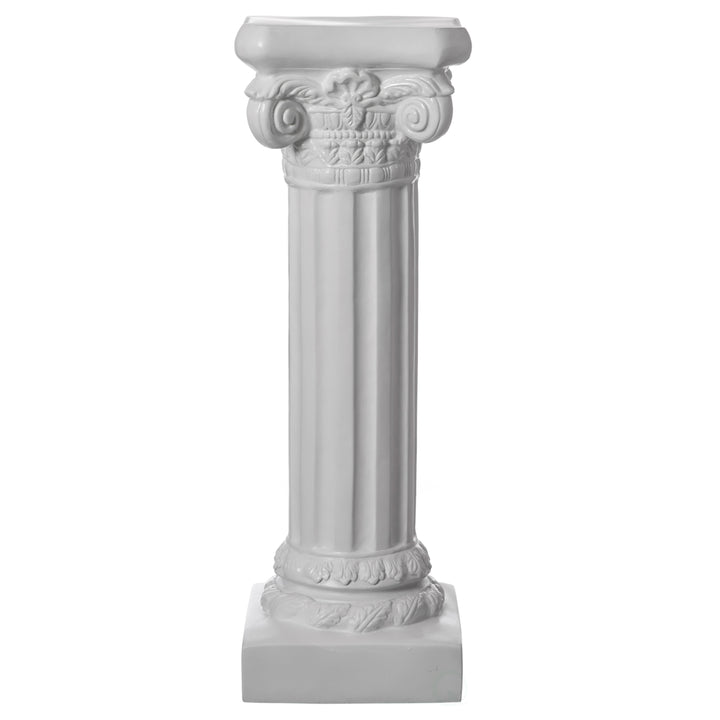 Roman Ionic Pedestal Stand White Fiberglass Column 27 32 41 49 Inch Decor Image 4