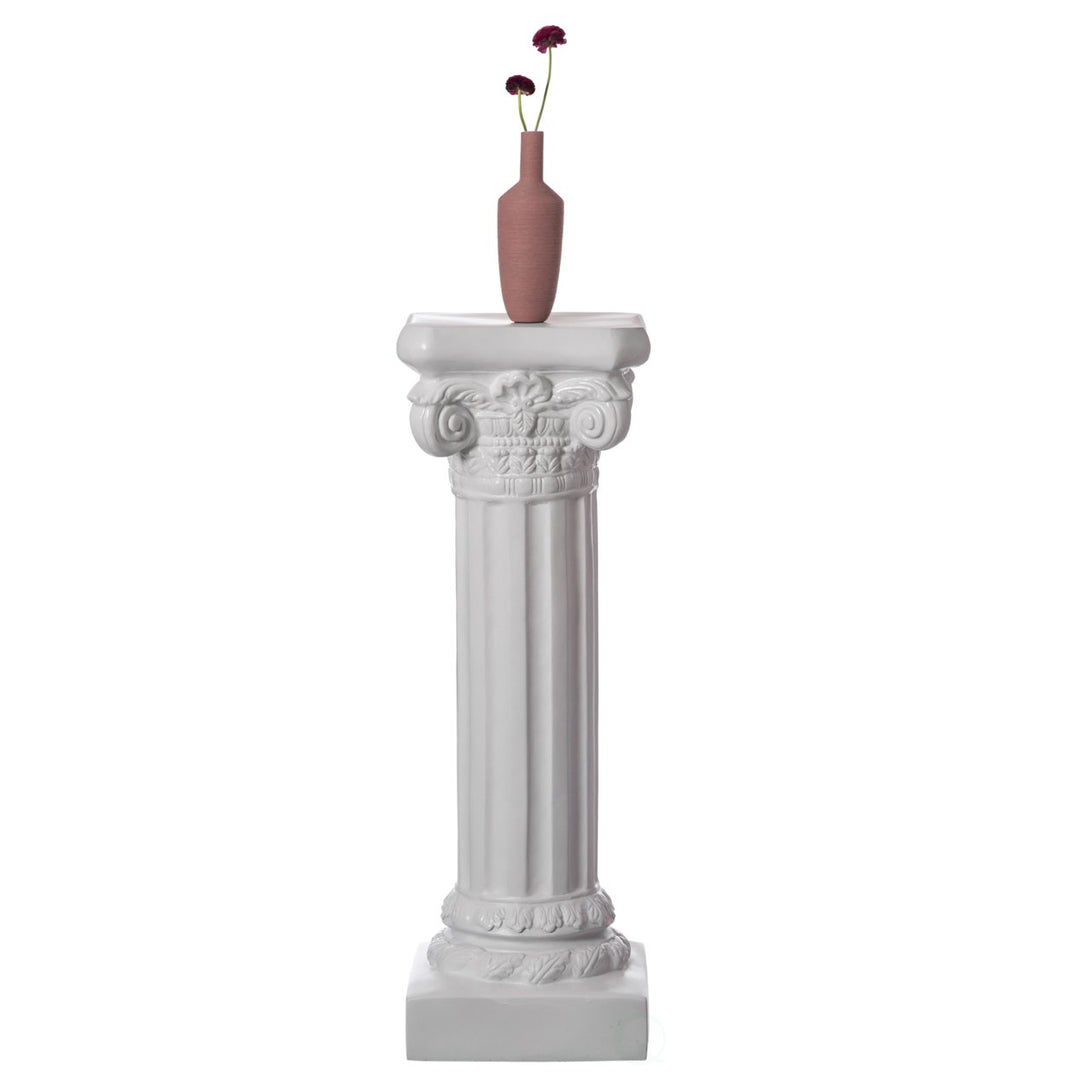 Roman Ionic Pedestal Stand White Fiberglass Column 27 32 41 49 Inch Decor Image 7