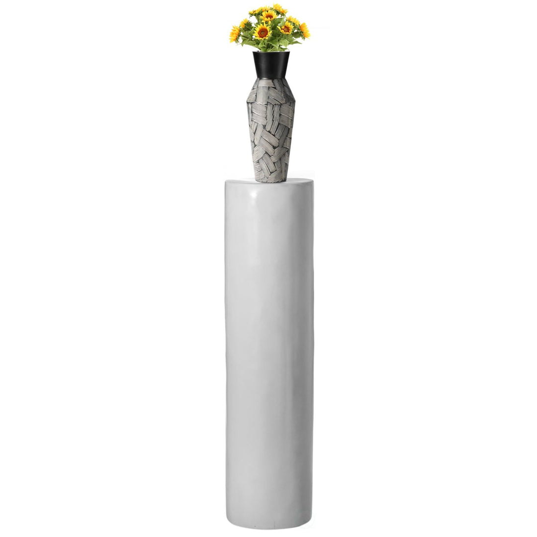 Fiberglass Pillar Column Flower Stand -Photography Props - Stylish Cylinder Shape Versatile Pedestal for Wedding, Living Image 6