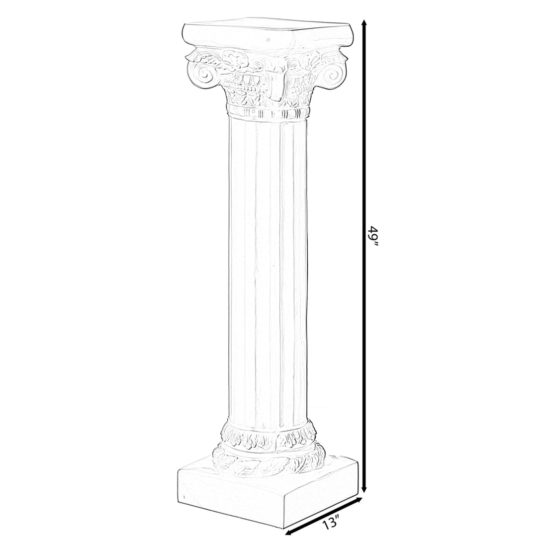 Fiberglass White Plinth Roman Style Column Ionic Piller Pedestal Vase Stand for Wedding or Party, Living Room, or Dining Image 11