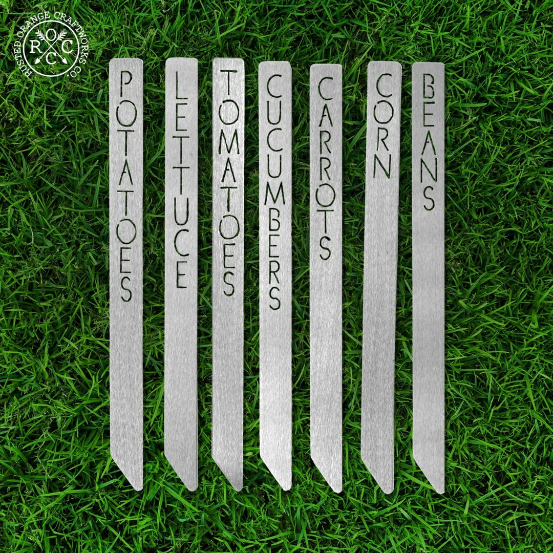 Garden Marker Collection - Set of 7 - Plant Label Tags Outdoor Garden Markers Image 1