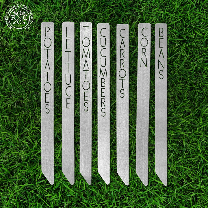 Garden Marker Collection - Set of 7 - Plant Label Tags Outdoor Garden Markers Image 1