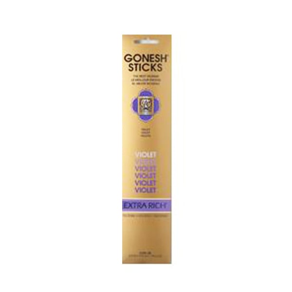 Gonesh Incense Extra Rich- Violet (20 Sticks in 1 Pack) Image 1