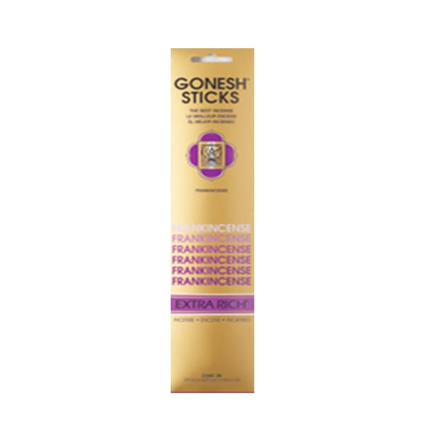 Gonesh Incense Extra Rich- Frankincense (20 Sticks in 1 Pack) Image 1