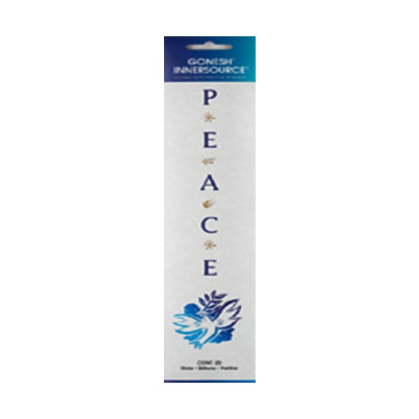 Gonesh Inner Source Incense- Peace (20 Sticks in 1 Pack) Image 1