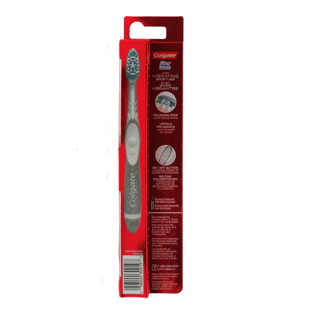 Colgate Toothbrush with Vibrating Bristles -Soft (Assorted Colours) Image 3