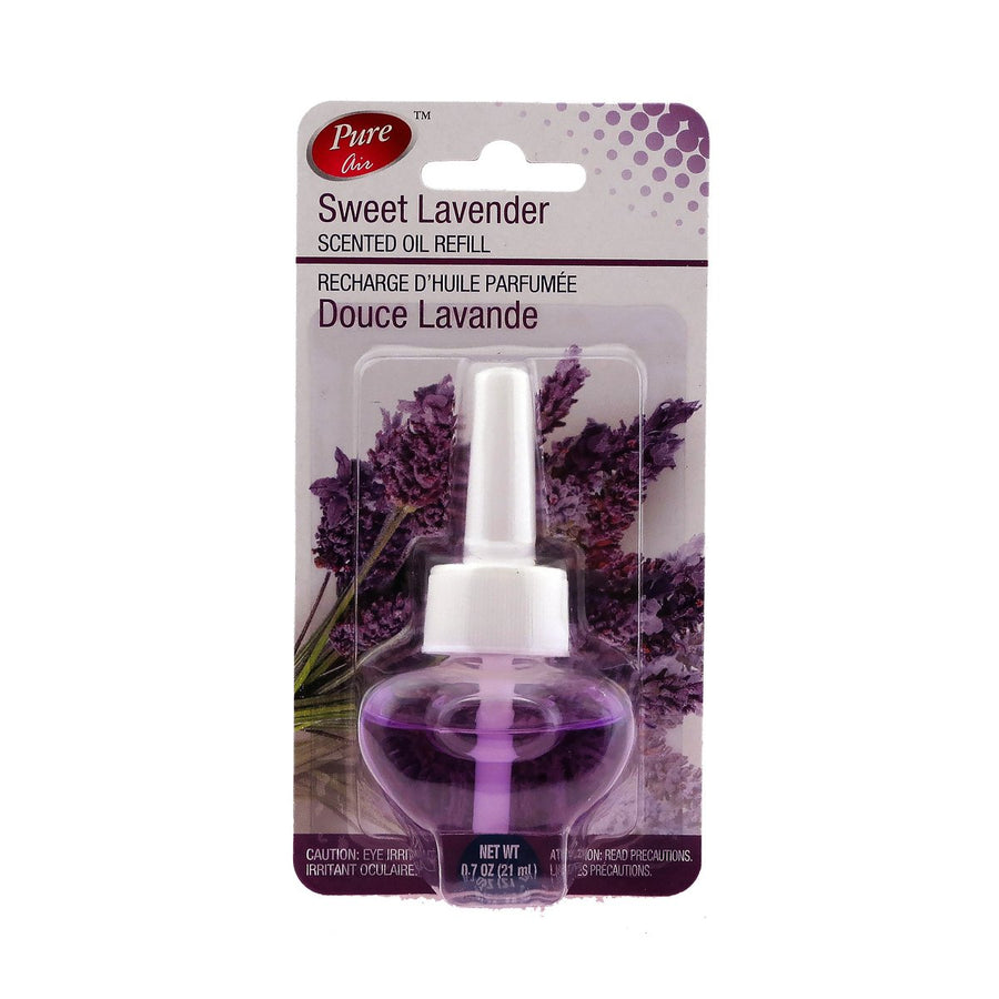 PURE AIR PLUG IN AIR FRESHENER REFILL SWEET LAVENDER 21ml Image 1