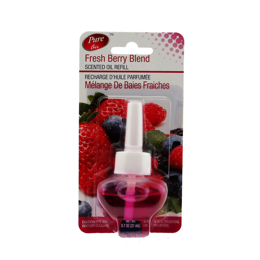 PURE AIR PLUG IN AIR FRESHENER REFILL FRESH BERRY BLEND 21ml Image 1