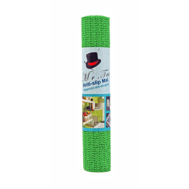 Mr.Tac Grip Liner Green Non-Adhesive Shelf Drawer Mat 30x150cm Easy Cut Install Image 1