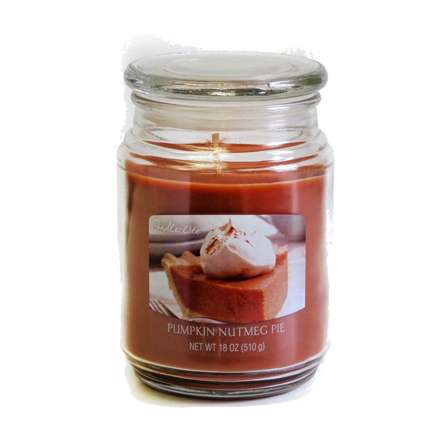 Candle-Lite Pumpkin Nutmeg Pie Jar Candle 510g 18oz Essential Oils Aromatherapy Image 1