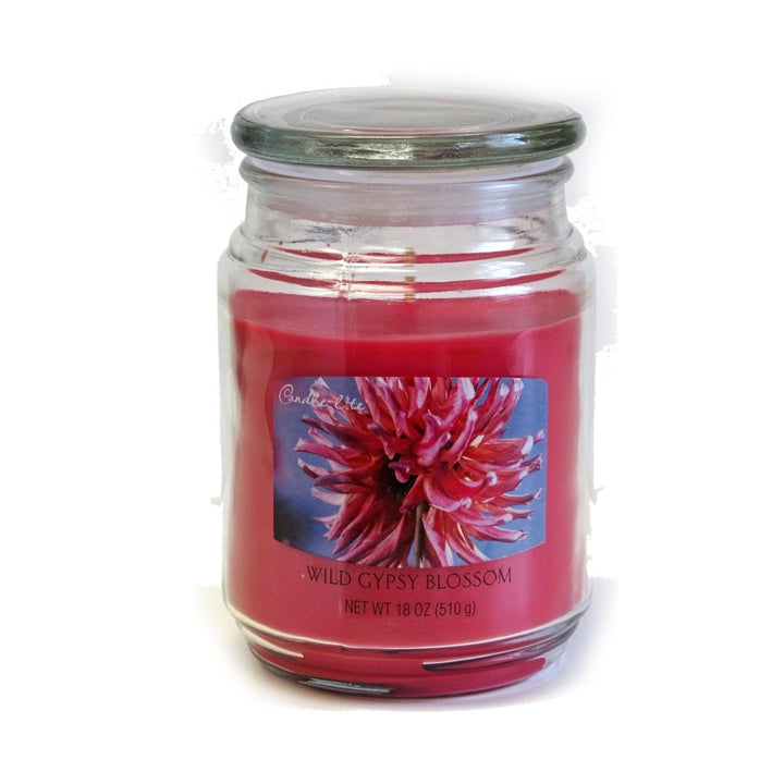 Candle-Lite Wild Gypsy Blossom Jar Candle 18 oz Essential Oils Aromatherapy Image 1