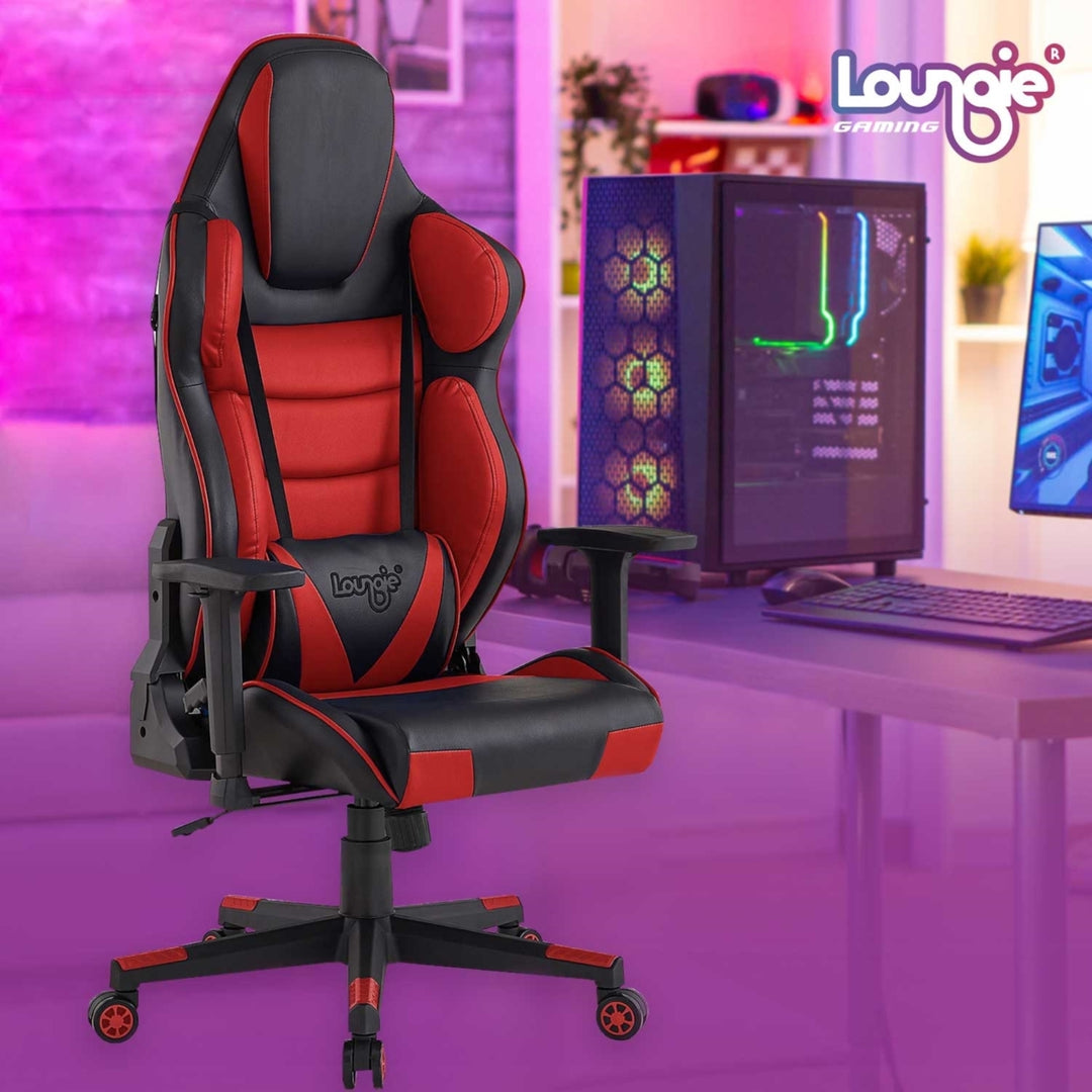 Kiya Game Chair-Swivel, Adjustable Back Angle, Seat Height and Armrest-Big Headrest, 360 Degree Rotation-Lumbar Support Image 2