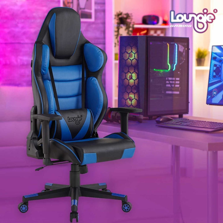 Kiya Game Chair-Swivel, Adjustable Back Angle, Seat Height and Armrest-Big Headrest, 360 Degree Rotation-Lumbar Support Image 4