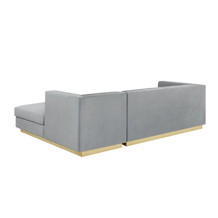 Aja Sofa-Upholstered-Modern-Metal Base, Square Arms-Horizontal Channel Tufting Image 8