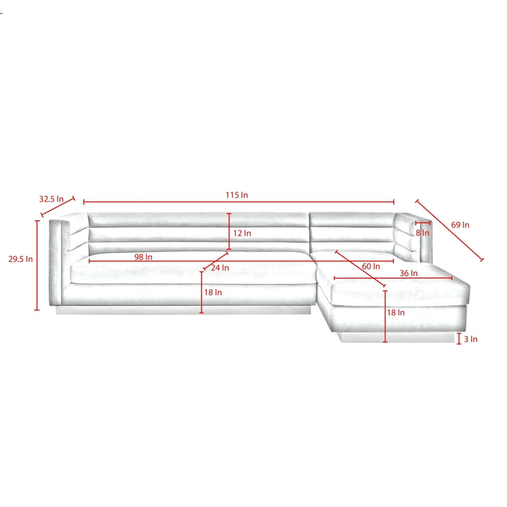 Aja Sofa-Upholstered-Modern-Metal Base, Square Arms-Horizontal Channel Tufting Image 10