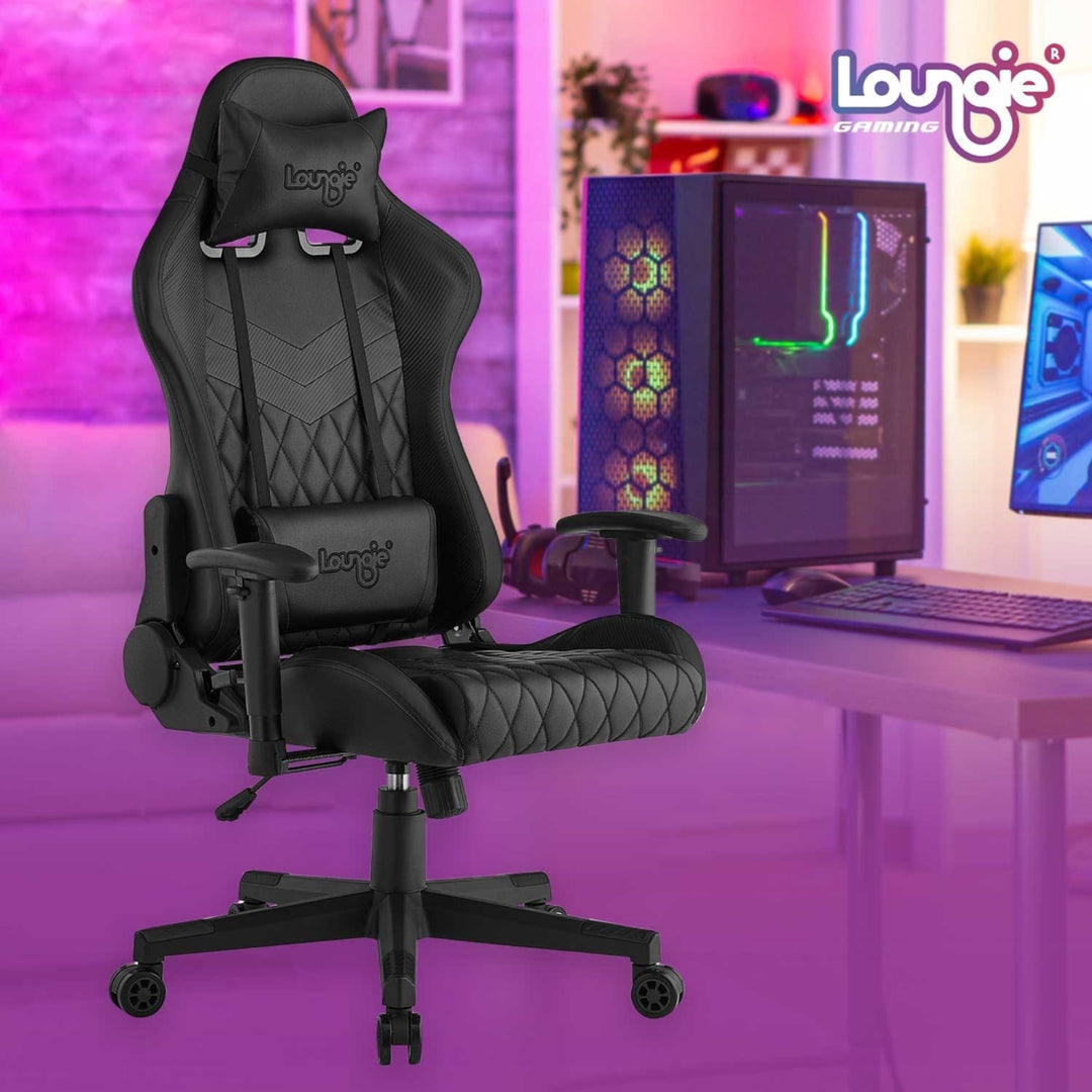 Maryn Game Chair-Swivel, Adjustable Back Angle, Seat Height and Armrest-Neck Support, 360 Degree Rotation-Lumbar Support Image 5