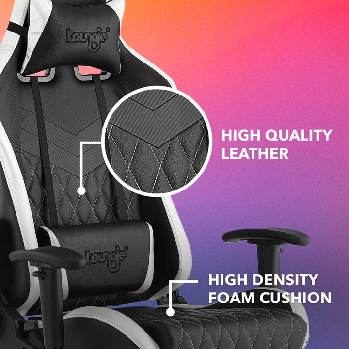 Maryn Game Chair-Swivel, Adjustable Back Angle, Seat Height and Armrest-Neck Support, 360 Degree Rotation-Lumbar Support Image 9