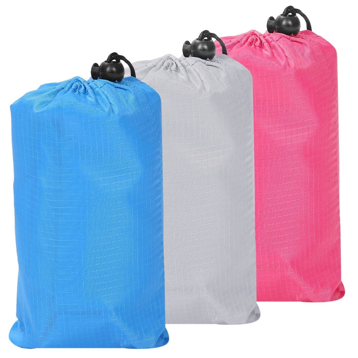 Portable Beach Blanket 4.6x6.6ft Waterproof Sandproof Camping Mat Blue Pink Grey Image 1