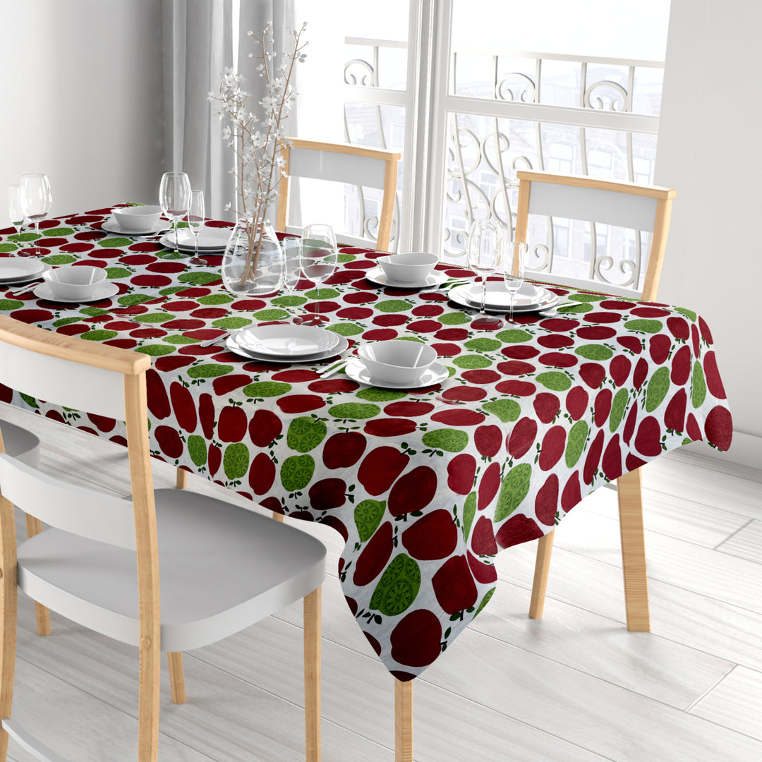 2-Pack Waterproof Printed Flannel Back Vinyl Tablecloth Image 7