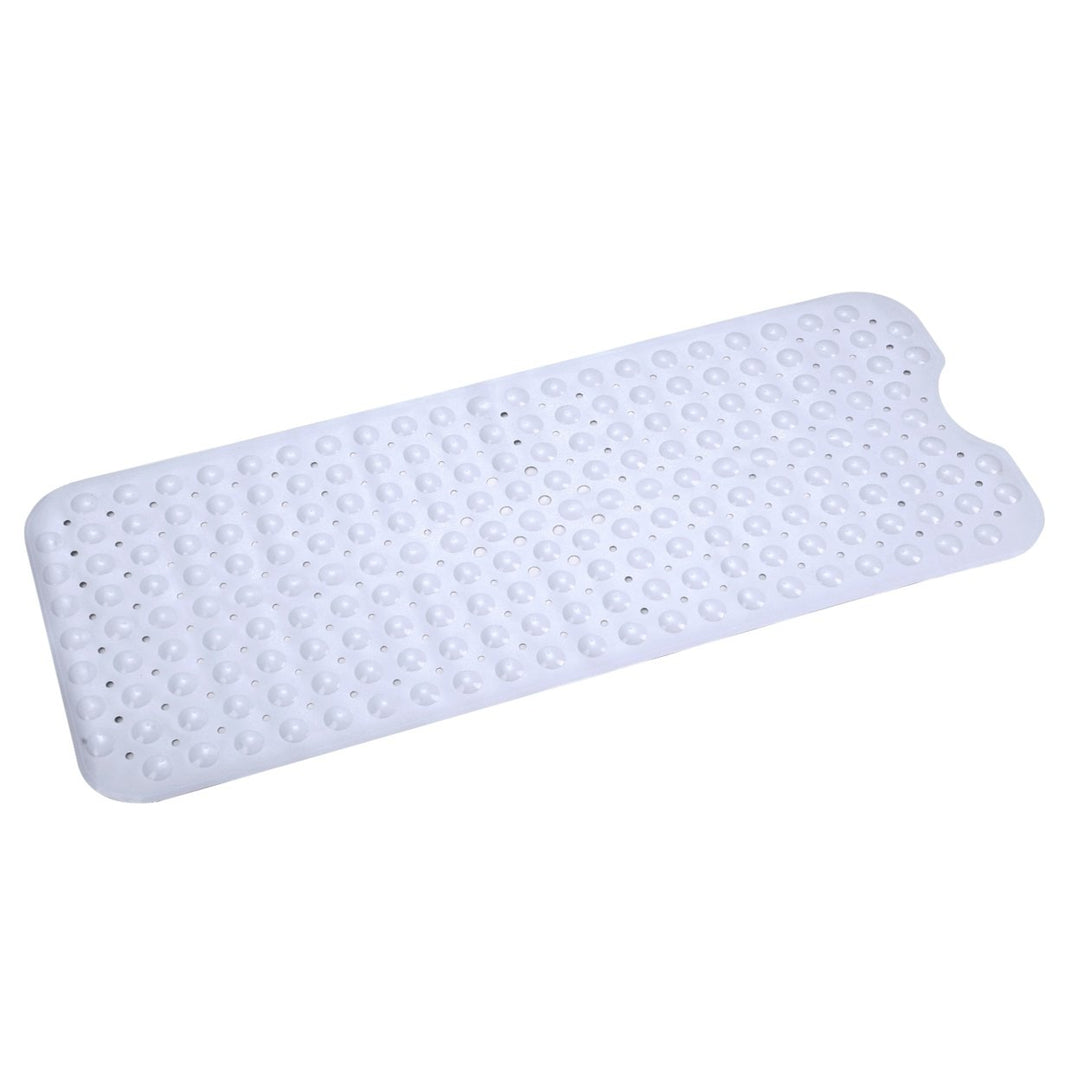 Non-Slip Bath Tub Mat PVC Washable Suction Cups 39x15 inches Available Colors Image 11