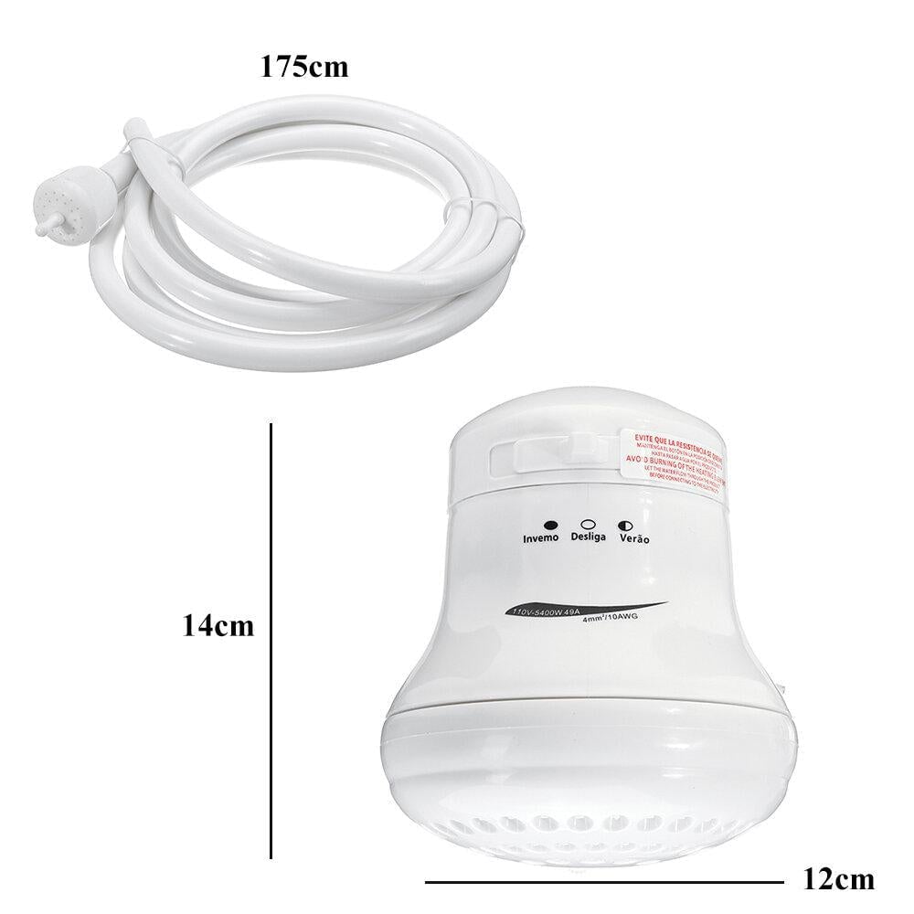 110,220V Instant Electric Water Heater Instant Hot Shower Head 5400W 3 Temperature Control Image 1