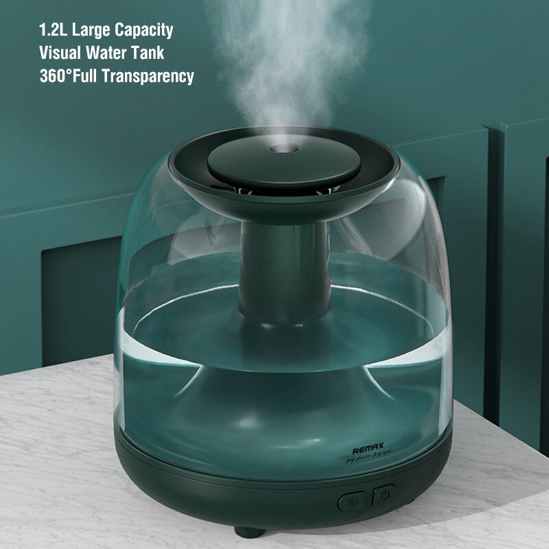 1200ml Portable Air Humidifier Aroma Oil Diffuser USB Cool Mist Maker with LED Light 2000mAh Battery Low Noise for Home Image 4