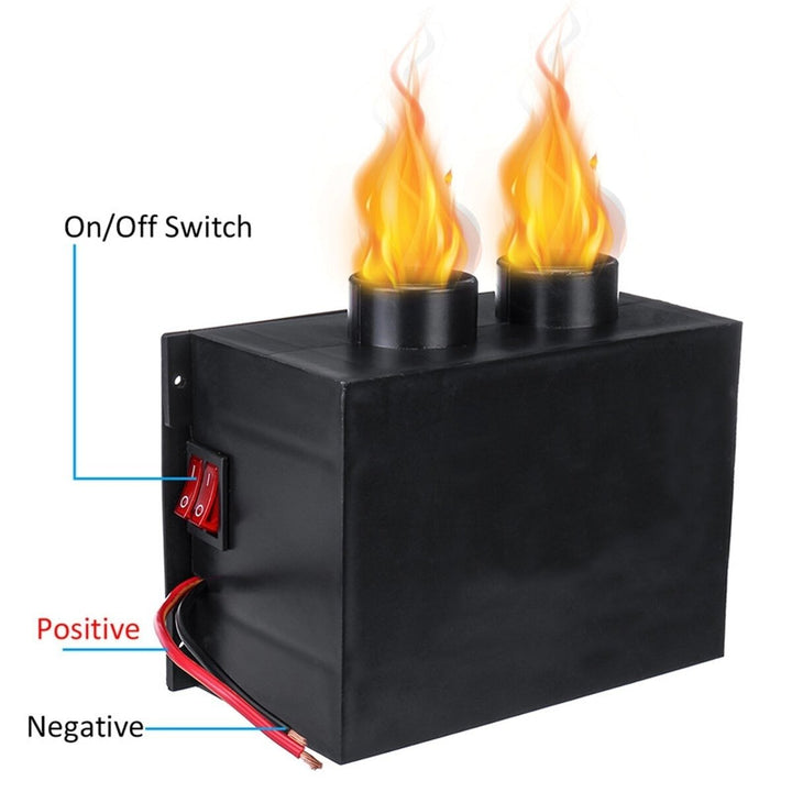 12V,24V 650W 2-Hole Car Electric Heater Warm Air Heater Dual Switch Constant Temperature Image 2