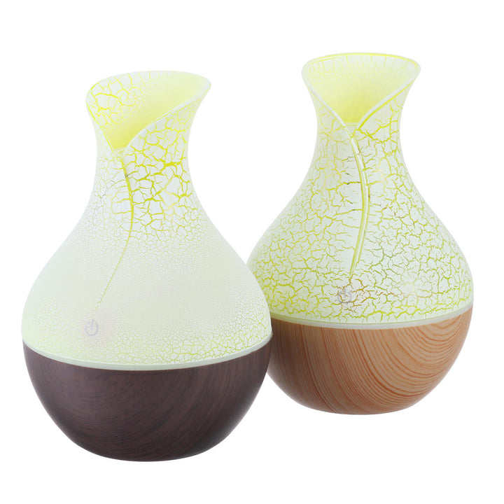 130ml LED USB Mini Vase Ultrasonic Air Humidifier Low Noise Aromatherapy Diffuser Mist Maker with 7 Colors Light DTTT Image 11