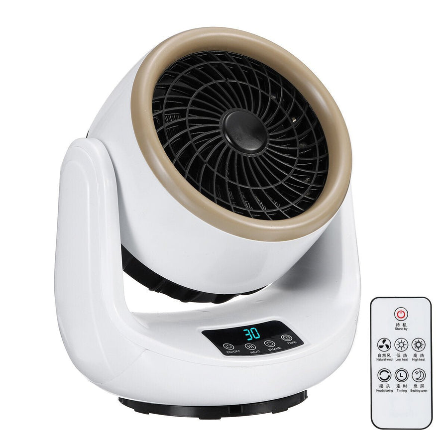 1500W Portable Desktop Electric Heater 3 Gear Air Fan Cold and Hot Dual Use for Home Office Dorm Image 1