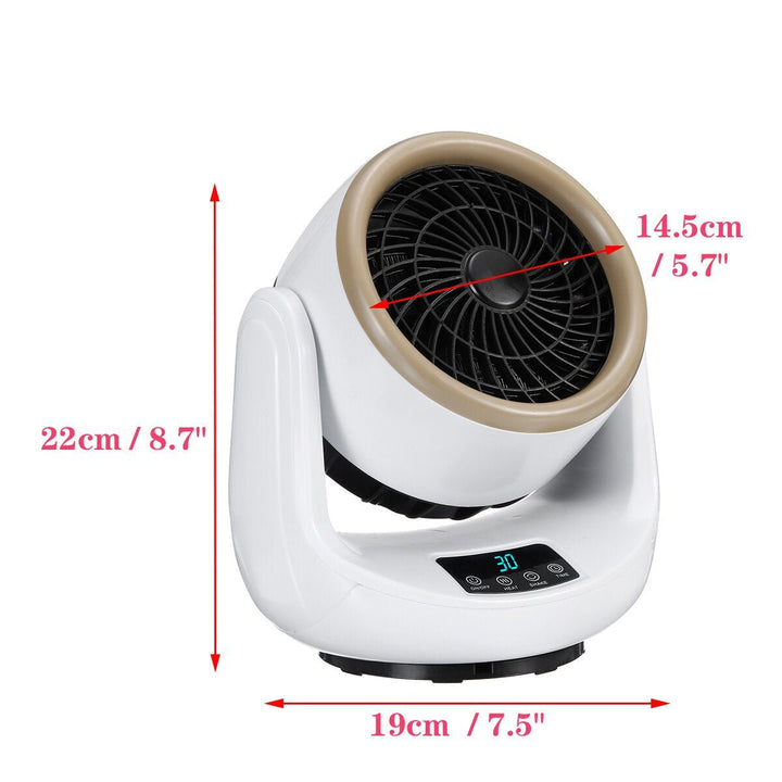 1500W Portable Desktop Electric Heater 3 Gear Air Fan Cold and Hot Dual Use for Home Office Dorm Image 4