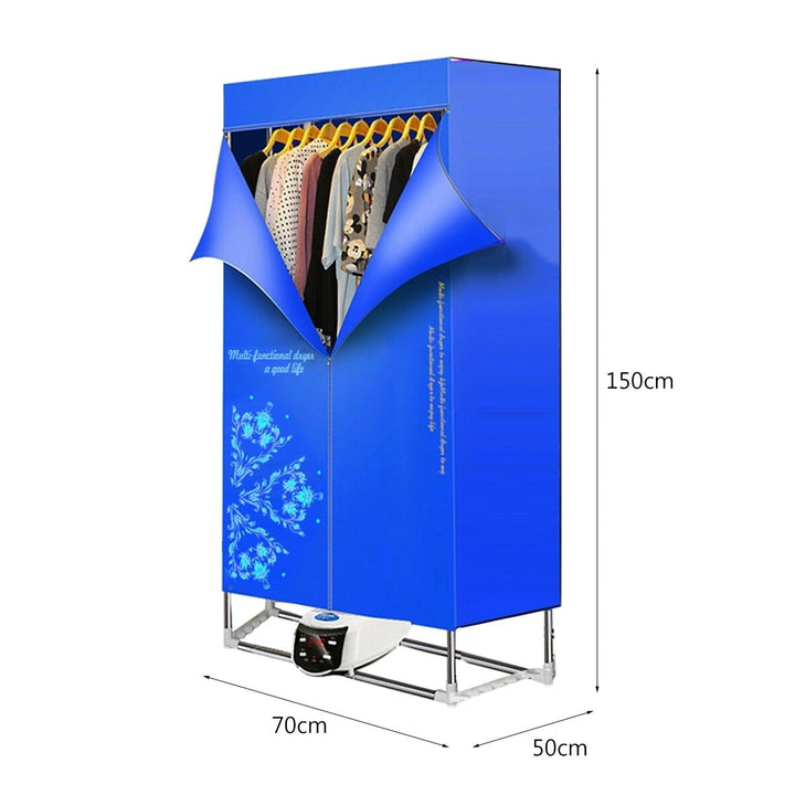 1500W Remote Control Electric Clothes Dryer Folding Wardrobe Heating Machine Image 4