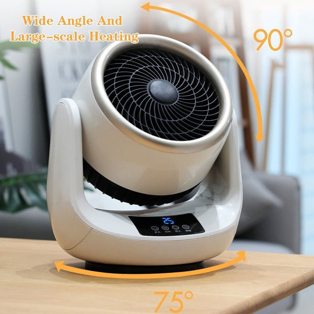 1500W Portable Desktop Electric Heater 3 Gear Air Fan Cold and Hot Dual Use for Home Office Dorm Image 6