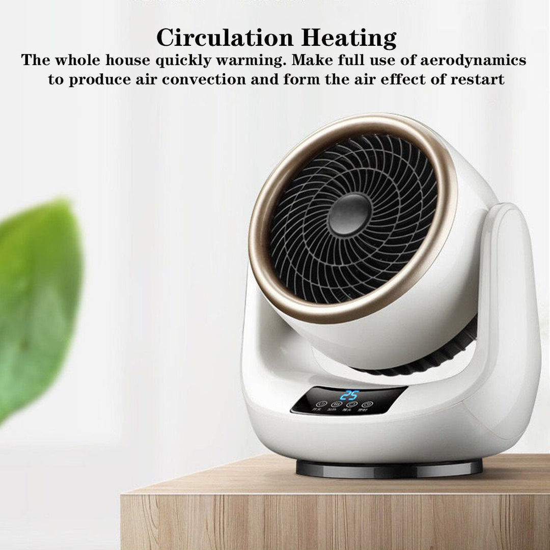 1500W Portable Desktop Electric Heater 3 Gear Air Fan Cold and Hot Dual Use for Home Office Dorm Image 7