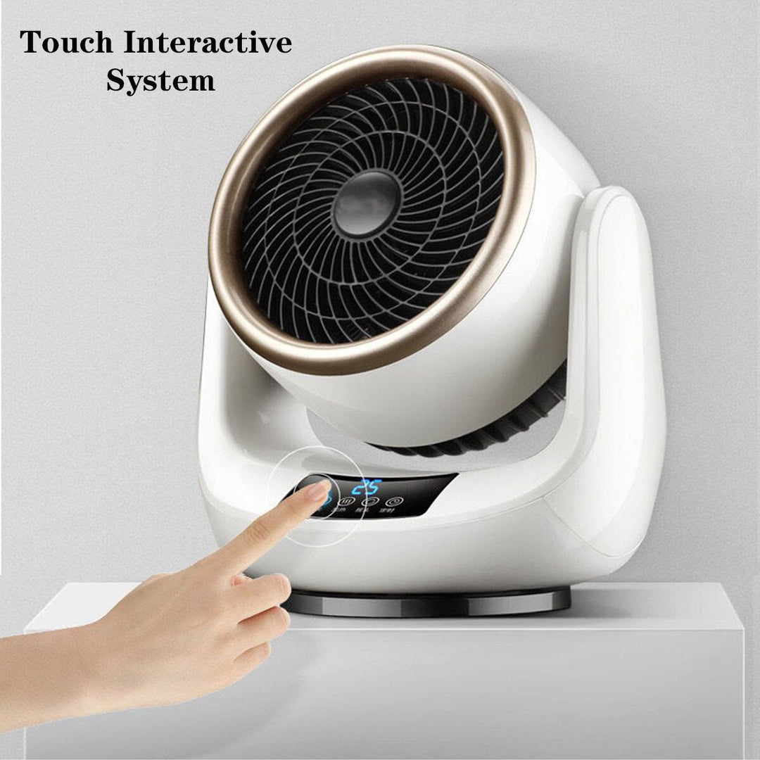 1500W Portable Desktop Electric Heater 3 Gear Air Fan Cold and Hot Dual Use for Home Office Dorm Image 9