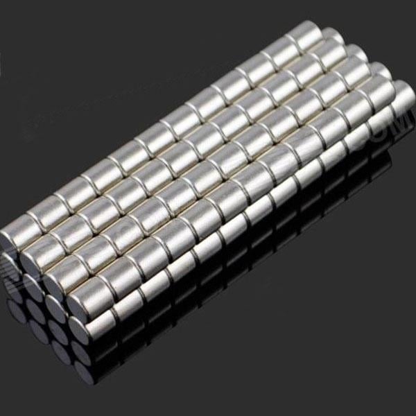 100 Piece 3 x 3mm NdFeB Neodymium Magnet Circular Cylinder DIY Set Image 2