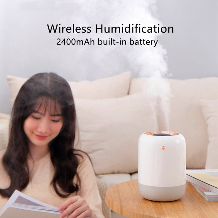 1000ml Dual Spray Humidifier UVC Sterilization USB Wireless Essential Oil Diffuser Timing Function Mist Maker for Car Image 2