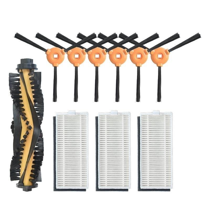 10pcs Replacements for Ecovacs N79 Vacuum Cleaner Parts Accessories Main Brush1 Side Brushes6 HEPA Filters3 Image 1