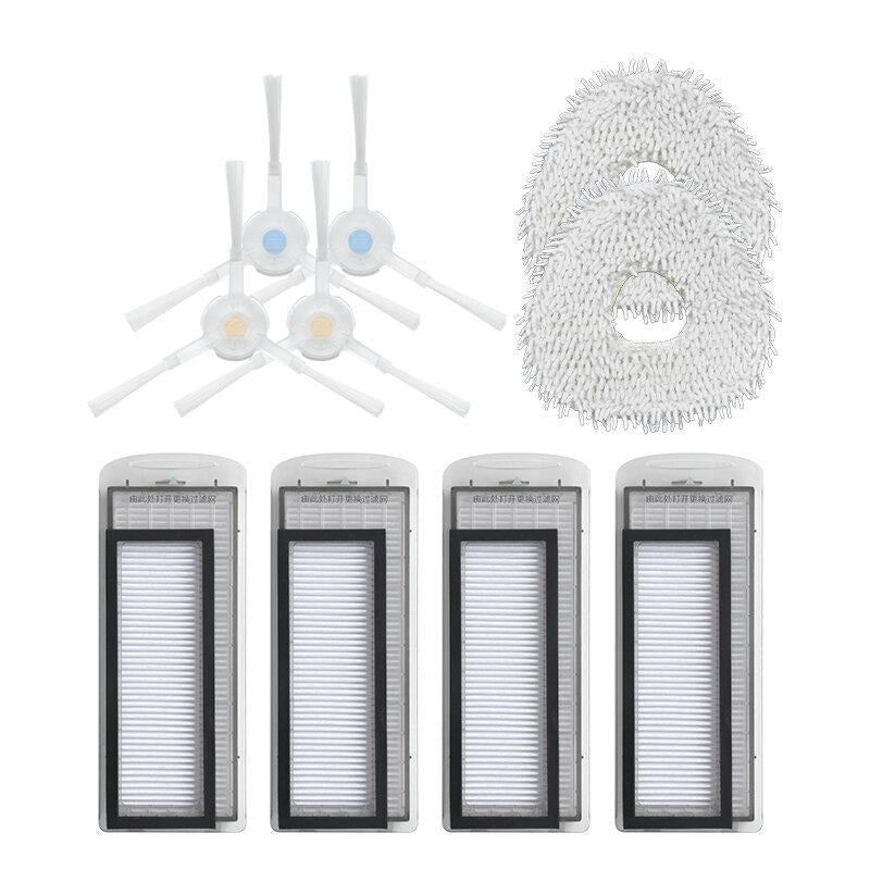 10pcs Replacements for NARWAL Vacuum Cleaner Parts Accessories Side Brushes4 HEPA Filters4 Mop Colthes2 Image 1