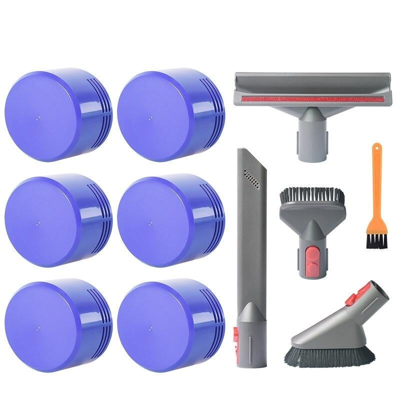 11pc Replacements for Dyson V7 V8 V10 Vacuum Cleaner Parts Accessories Filters6 Brush Heads4 Cleaning Tool1 Image 1