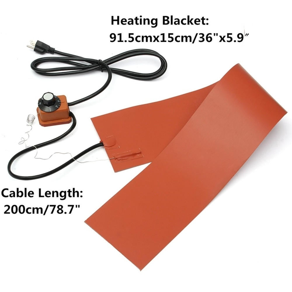 1200W Silicone Rubber Heating Blankets for Guitar Side Bending With Controller 15x91.5cm 220V Image 8