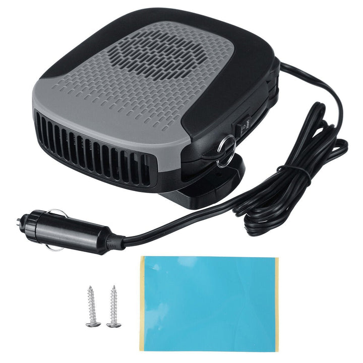 12V Portable Car Electric Heater Heating Fan Defogger Defroster Demister 360Universal Rotating Base Image 10