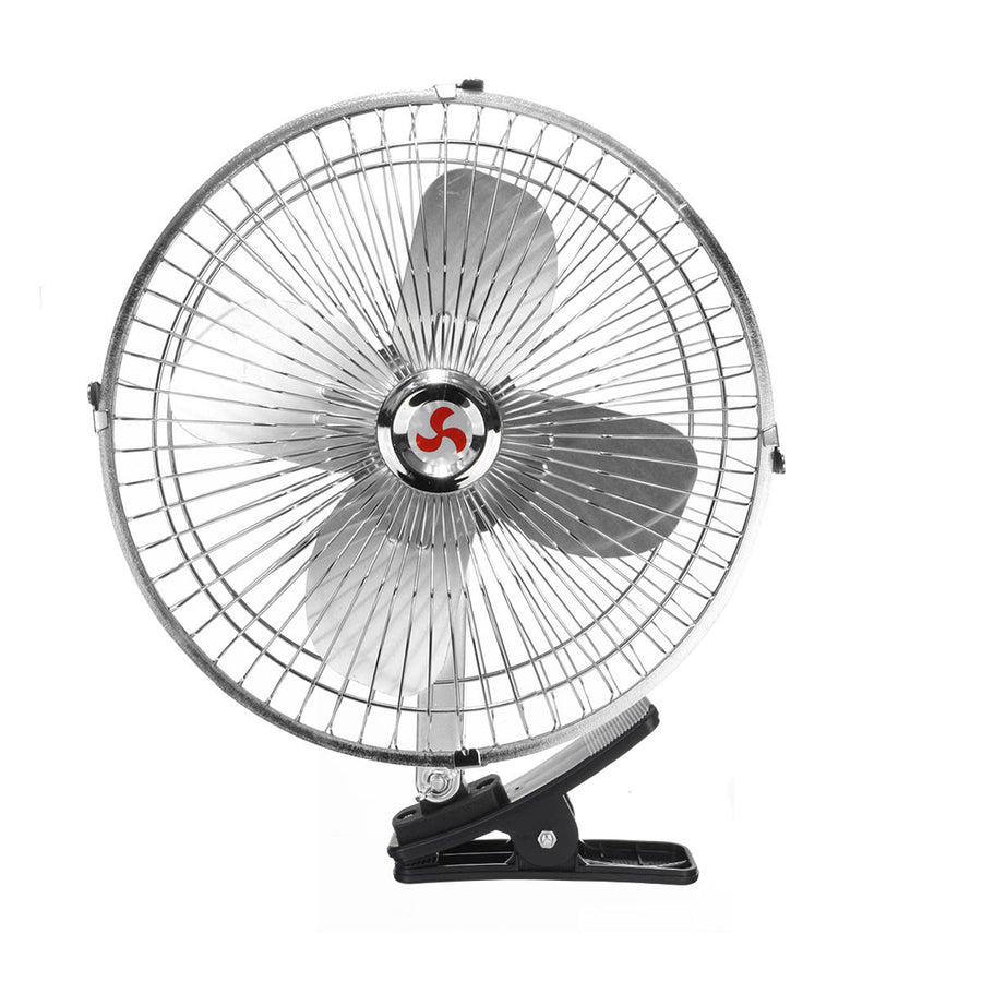 2 In 1 12V Car Clip-on Fan Mini 2 Speed Cooler Low Noise Car Air Conditioner Desk Fan Image 1