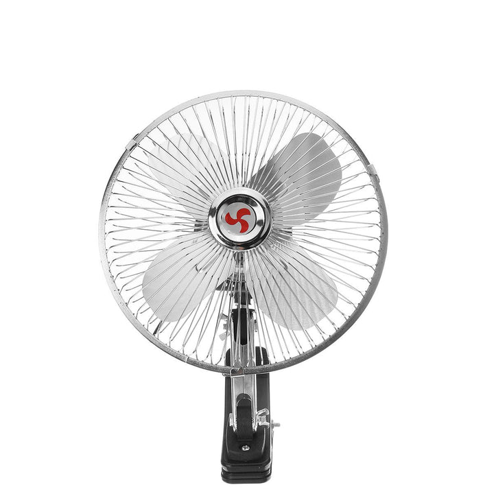 2 In 1 12V Car Clip-on Fan Mini 2 Speed Cooler Low Noise Car Air Conditioner Desk Fan Image 2